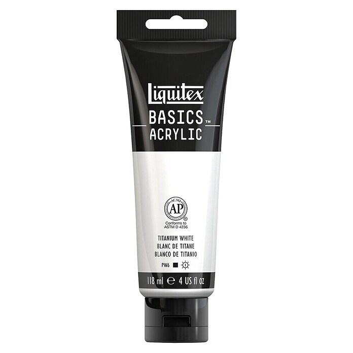 Liquitex Basics Akrilna boja (Titan bijelo, 118 ml, Tuba)
