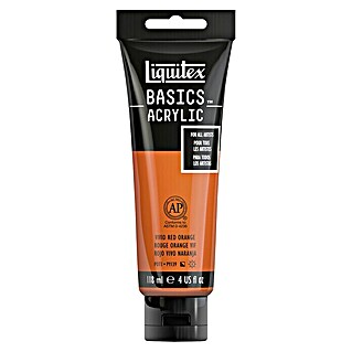 Liquitex Basics Acrylfarbe (Rotorange, 118 ml)