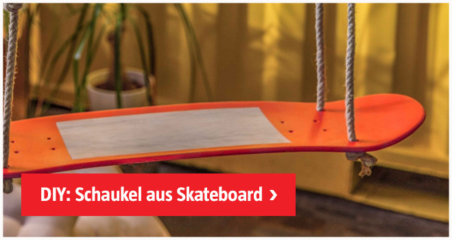 Schaukel aus Skateboard