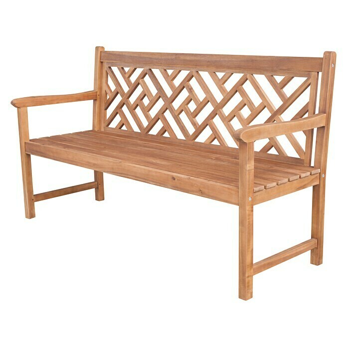 Sunfun Gartenbank (B x T x H: 158 x 61,5 x 91 cm, Akazie, Helles Teakholz) | BAUHAUS