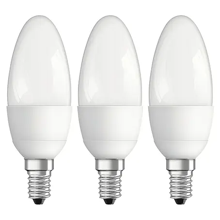 Osram  LED-Lampen Set Kerzenform E14 matt