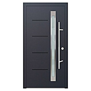 FM Türen Haustür DS92-16 RC 2 (100 x 220 cm, DIN Anschlag: Rechts, Anthrazit)