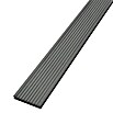 WPC-Terrassendiele (Dunkelgrau, 200 x 13,5 x 2,1 cm)