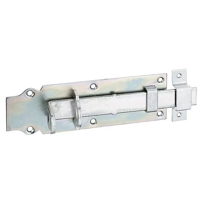 Stabilit Pestillo - L x An: 200 x 64 mm, Zincado - Cerrojo de barril de metal galvanizado con acción deslizante.