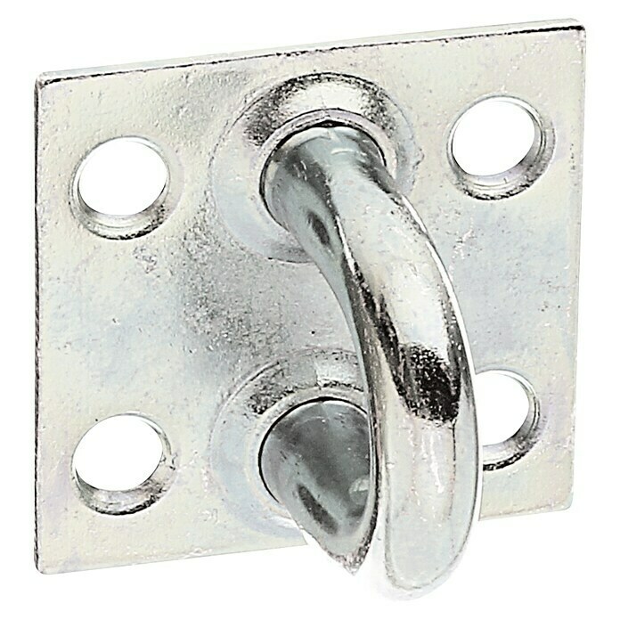 Stabilit Ploščica z očesom  (Š x V: 37 x 37 mm, Širina obešala: 27,5 mm) | 1161 - Scharniere u. Ladenbänd/Verbinder u. Riegel | AAEC - Zweckbeschl  f  Haus und Garten | AAE - Beschläge | AA - Eisenwaren | A - Eisenwaren | BAUHAUS