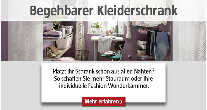 Begehbarer Kleiderschrank