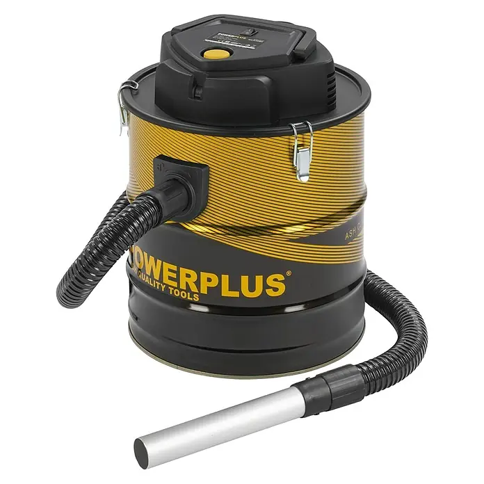 PowerPlus Aspirador de cenizas eléctrico POWX3018 - 1.600 W, Volumen de recipiente: 20 l, Sin bolsa - Aspirador de cenizas Powerplus, una potente herramienta de limpieza para cenizas y polvo con un diseño robusto.