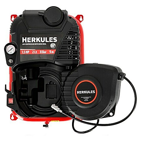 Herkules Flüsterkompressor (1,1 kW, Kesselinhalt: 2 l)