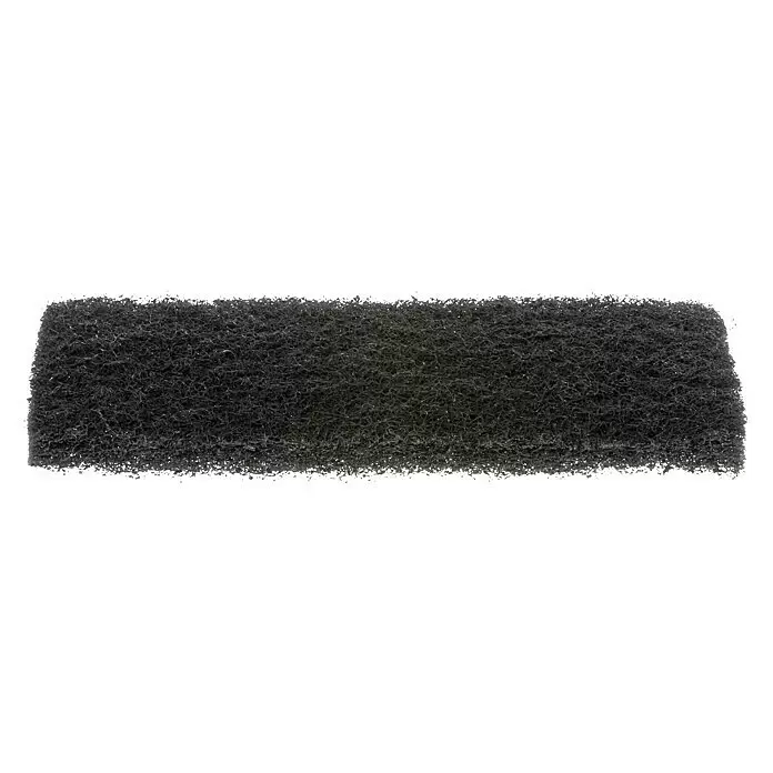 Yachticon Reinigungspad Plus - Hart - Rechteckiges schwarzes Schleifpad aus Fasermaterial.