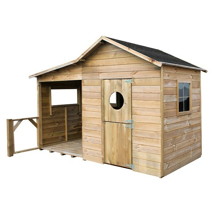 Spielhaus Elisa (L x B x H: 240 x 125 x 173 cm, Holz, Natur) | BAUHAUS