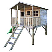 Spielhaus Finn mit Rutsche (L x B x H: 239 x 190 x 256 cm, Holz, Natur) | BAUHAUS