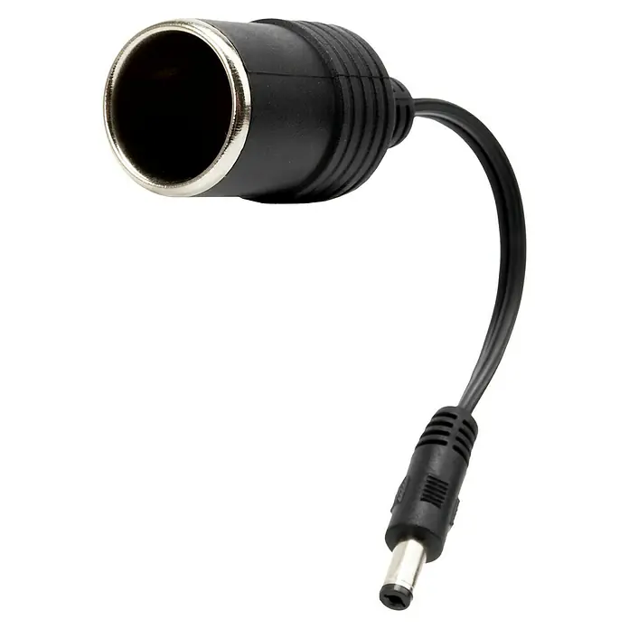 Kit de arranque HUMMHX - 12 V, 3 Ah - Un cable adaptador con una toma de encendedor de cigarrillos en un extremo y un enchufe de CC en el otro para electrónica.