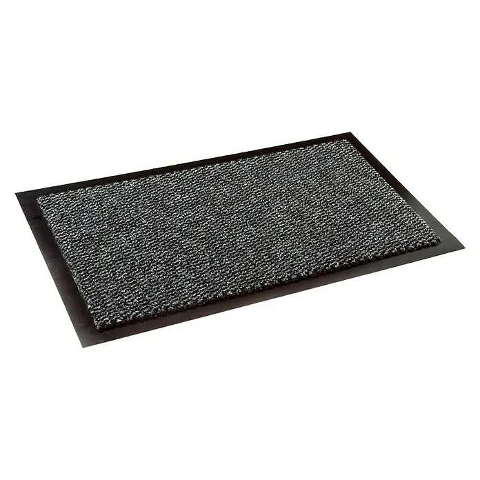 Astra Schmutzfangmatte Saphir - Grau, 180 x 120 cm - Graue Fußmatte mit schwarzem Rand. Ideal zum Sauberhalten von Böden im Innenbereich, praktisch und langlebig.