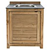 Sunfun Zoe Grillküchen-Modul Waschbecken (Braun, B x T x H: 80 x 63 x 96,7 cm) | BAUHAUS