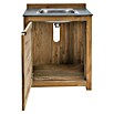 Sunfun Zoe Grillküchen-Modul Waschbecken (Braun, B x T x H: 80 x 63 x 96,7 cm) | BAUHAUS