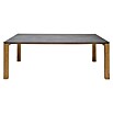Sunfun Zoe Gartentisch (L x B x H: 220 x 100 x 77 cm, Keramik/Teak, Rechteckig, Naurbraun/Anthrazit) | BAUHAUS