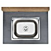 Sunfun Zoe Grillküchen-Modul Waschbecken (Braun, B x T x H: 80 x 63 x 96,7 cm) | BAUHAUS