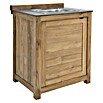 Sunfun Zoe Grillküchen-Modul Waschbecken (Braun, B x T x H: 80 x 63 x 96,7 cm) | BAUHAUS