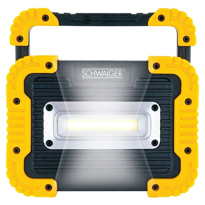 Schwaiger Mobiler LED-Strahler (Akkubetrieben, 20 W, L x B x H: 4,5 x 17,5 x 13 cm, IPX4) | BAUHAUS