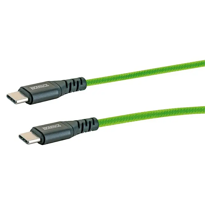 Schwaiger USB-Ladekabel - 1,2 m, USB C-Stecker, Giftgrün - Grünes USB-C-Kabel von SCHWAIGER mit robustem Design und hoher Übertragungsgeschwindigkeit für schnelles Laden und Datenübertragung.