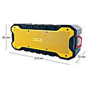 Schwaiger Bluetooth-Lautsprecher Outdoor (Akkulaufzeit: 12 h, IP67, Schwarz/Gelb, 7,3 x 20 x 8,3 cm) | BAUHAUS