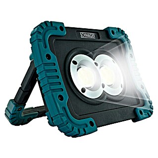 Schwaiger Mobiler LED-Strahler (Batteriebetrieben, 800 lm, Lichtfarbe: Tageslichtweiß, IPX4, Ein-/Ausschalter)