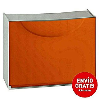 Terry Harmony Box Zapatero (L x An x Al: 51 x 19 x 39 cm, Naranja, Número de compartimentos: 1)