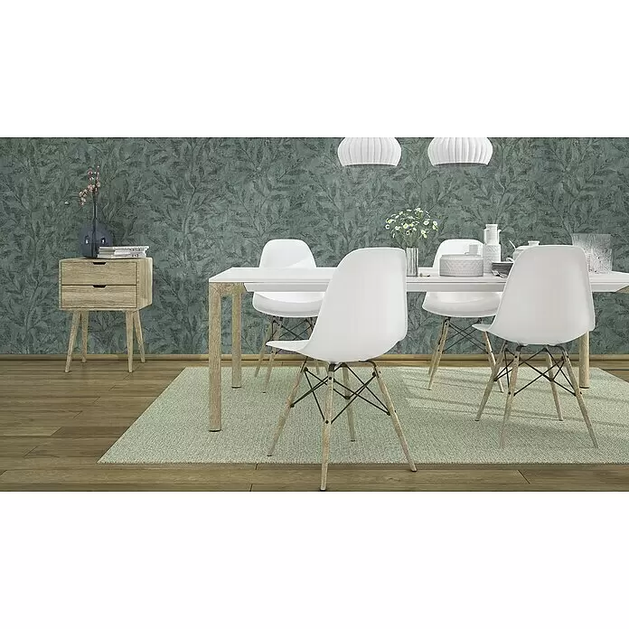 Rasch Factory V Vliestapete Blatt - Grün, Floral, 10,1 x 0,53 m - Stimmungsaufnahme