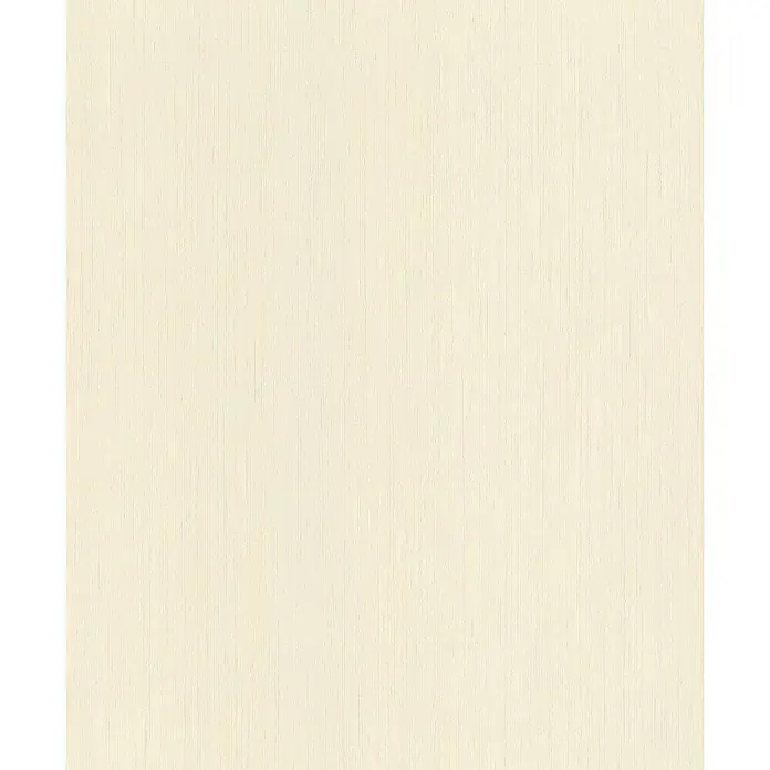 Rasch Indian Style Vliestapete - Hellbeige, Uni, 10,1 x 0,53 m - Cremefarbene Holzstruktur mit feinen, vertikalen Linien für Möbelbau, Innenausbau oder kreative Projekte. Eine helle, natürliche Oberfläche.