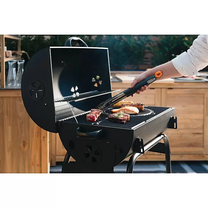 Kingstone Grillzange - Länge: 46 cm - Anwendungsbeispiel