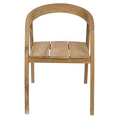 Sunfun Zoe Gartensessel (Teak, Naturfarben, B x T x H: 58 x 60 x 78 cm)