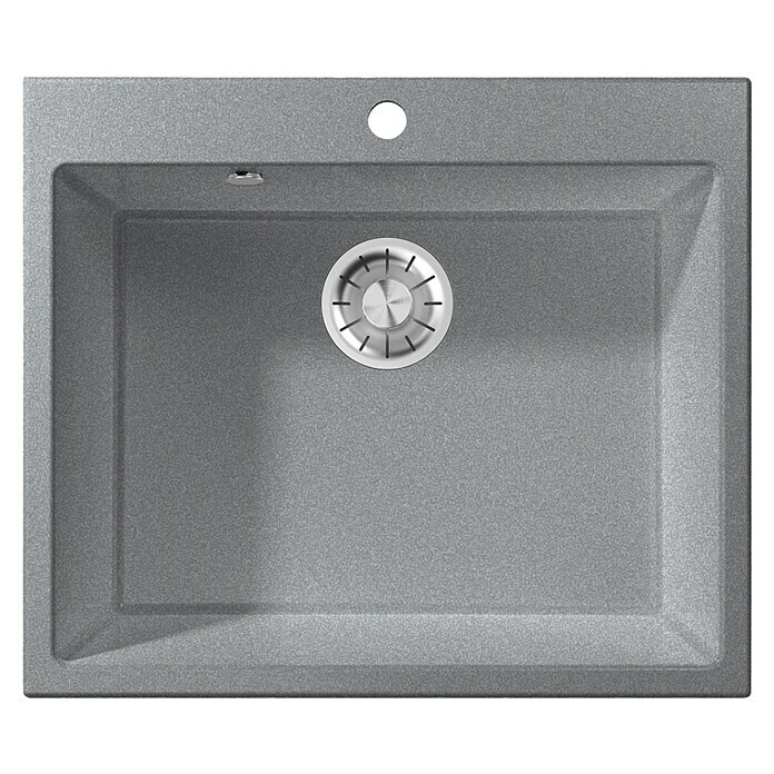 Atron Fregadero encastrable Binary (50,3 x 59,1 cm, Plata, Brillante) | BAUHAUS