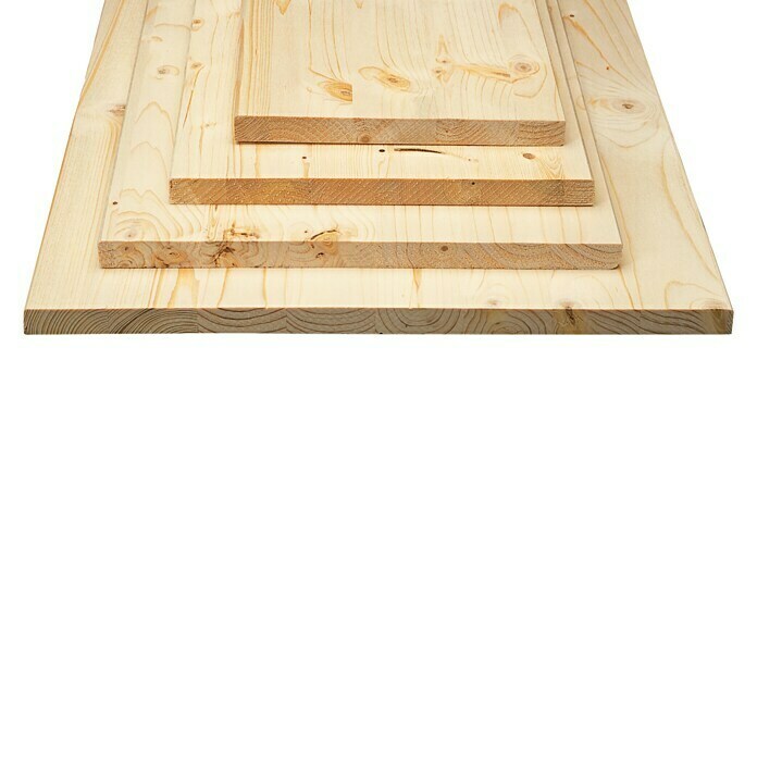 Exclusivholz Panneau en bois lamellé-collé épicéa 800 x 300 x 28
