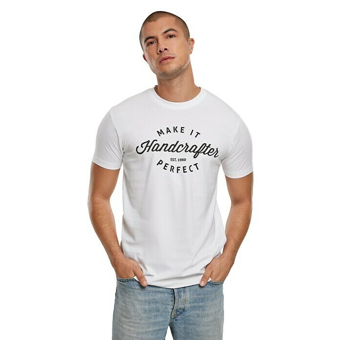 | (Weiß, BAUHAUS L) Handcrafter T-Shirt