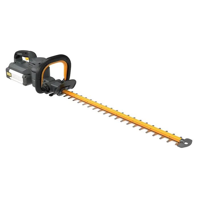 Worx ENVIRO Akku-Heckenschere EG261.9 - 60 V, Ohne Akku - Akku-Heckenschere mit gelber Schneidevorrichtung, für den präzisen Schnitt von Hecken und Sträuchern. Kompaktes und kabelloses Gartengerät.