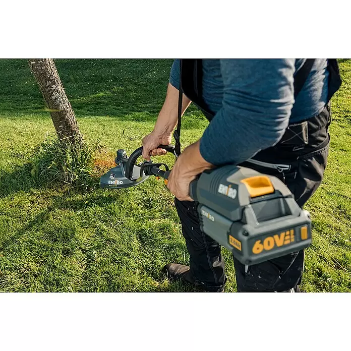 Worx ENVIRO Akku-Rasentrimmer EG161.9 - 60 V, Ohne Akku - Anwendungsbeispiel