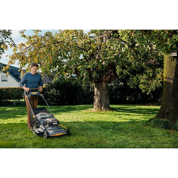 Worx ENVIRO Akku-Rasenmäher EG758 (60 V, 1 Akku, 4 Ah, Schnittbreite: 51 cm) | BAUHAUS