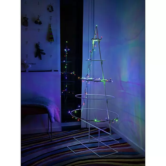 Konstsmide LED-Lichterkette Micro LED - Innen, Lichtfarbe: Mehrfarbig, Anzahl Leuchtmittel: 100 Stk., Netzbetrieben - Vorderansicht