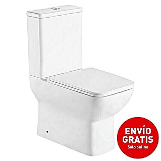 Pack WC de pie sin borde Porto (Blanco)