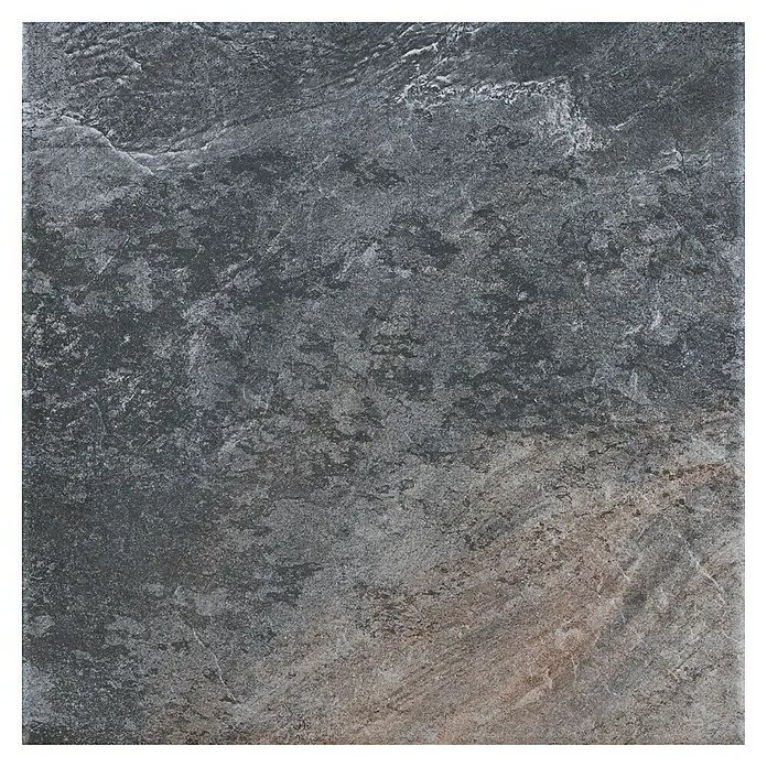 Pavimento porcelánico Vulcan - 60,8 x 60,8 cm, Grafito, Mate - Baldosa de gres gris con texturas y tonalidades sutiles, ideal para interiores modernos.\n