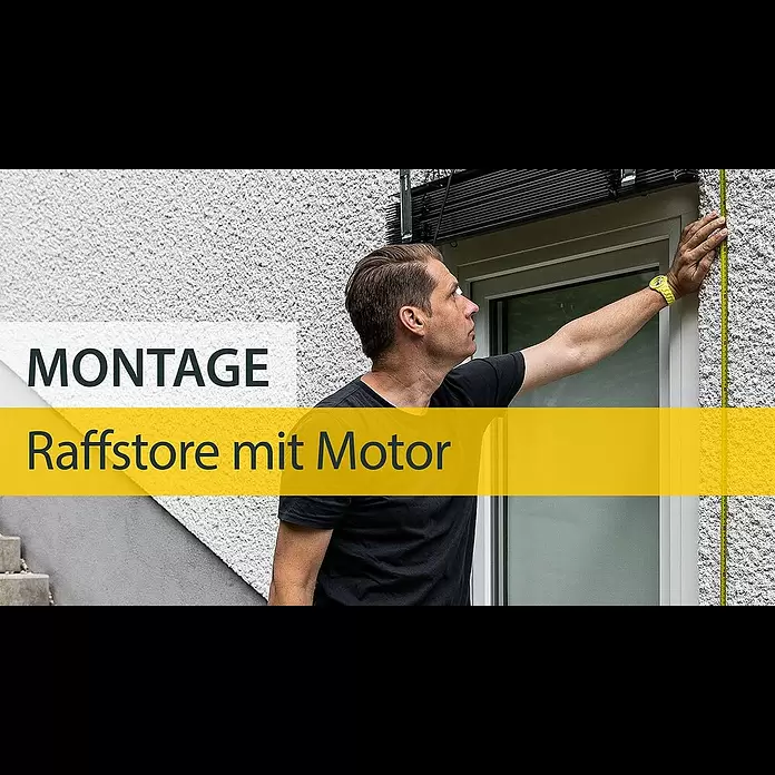 Schellenberg Raffstore Express - 170 x 160 cm - Montage Raffstore mit Motor von Schellenberg