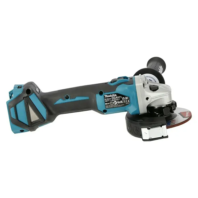 Makita LXT 18V Akku-Winkelschleifer DGA511Z - Ohne Akku, Durchmesser Scheibe: 125 mm - Makita DGA511 Akku-Winkelschleifer mit 125 mm Scheibendurchmesser, ideal für Trenn- und Schleifarbeiten. Leistungsstark und handlich.
