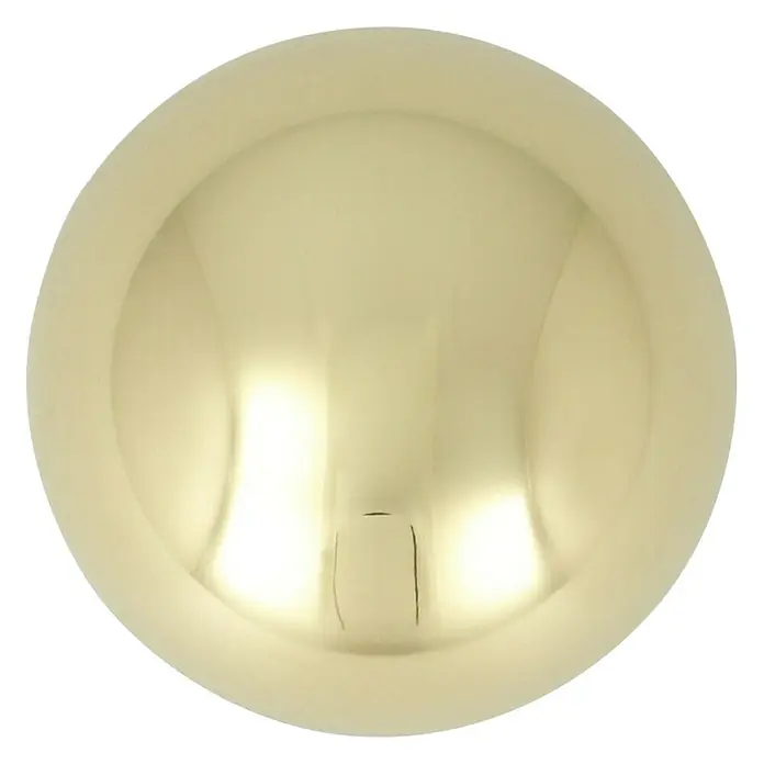 MöbelknopfTyp Möbelgriff: Knopf, Ø x H: 25 x 35 mm, Glänzend, Gold - Nahaufnahme einer goldenen Weihnachtskugel, ideal für festliche Dekorationen und zur Verschönerung Ihres Weihnachtsbaums.