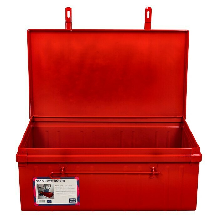 Caja de almacenaje y transporte (Largo: 80 cm, Rojo)
