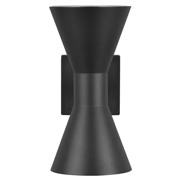 Trio Leuchten Außenwandleuchte ARDAS - 10 W, L x B x H: 15 x 10 x 20 cm, Schwarz, IP44 - Schwarze Wandleuchte mit kegelförmigem Design, ideal für moderne Außenbereiche. Robuste Bauweise für langlebige Beleuchtung.