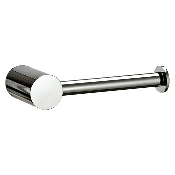 Tauro Baño Round Portarrollos papel higiénico - Cromo, Sin tapa - Elegante portarrollos de papel higiénico cromado para un baño moderno. Su superficie reflectante es fácil de limpiar y duradera.