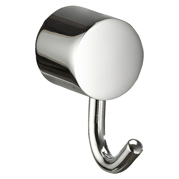 Tauro Baño Round Toallero de gancho (L x Al: 6,5 x 7 cm, Número de ganchos: 1 ud., Cromo) | BAUHAUS