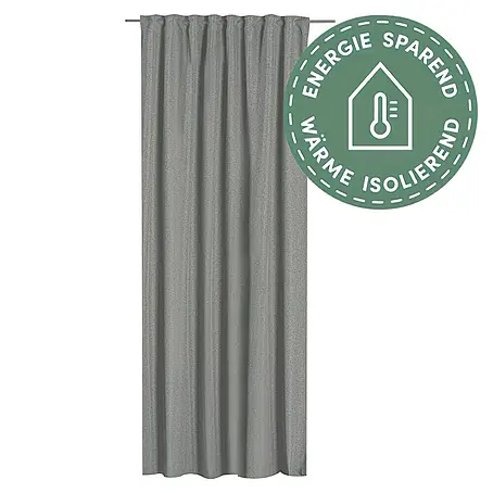 Elbersdrucke Tenda Semitrasparente Lana 00 - 255x140 Cm - Colore Crema - Con Passanti E Nastro Arricciato - Effetto Lino In Poliestere