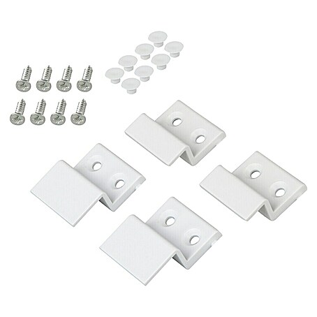 Windhager Fenstermontage-Set Einhängewinkel (Weiß)