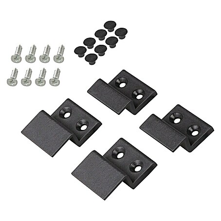 Windhager Fenstermontage-Set Einhängewinkel (Anthrazit)